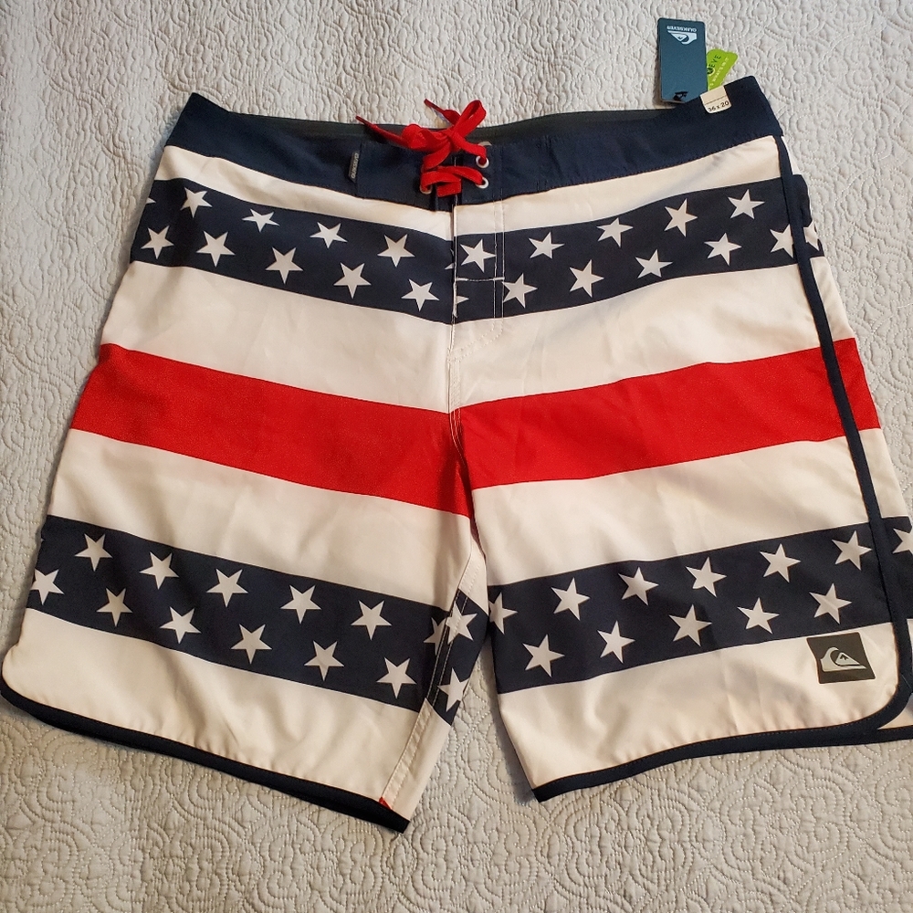 Nwt American Flag board shorts size 36x20